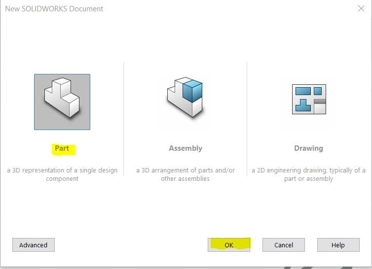 Solidworks Selecting Part File For Solidworks Design